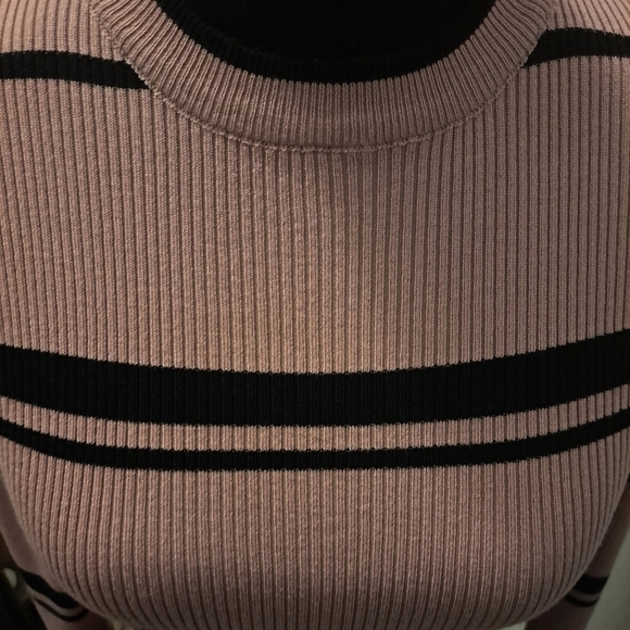 COPY - Forever 21 Pink With Black Stripes   Size M - Picture 2 of 7